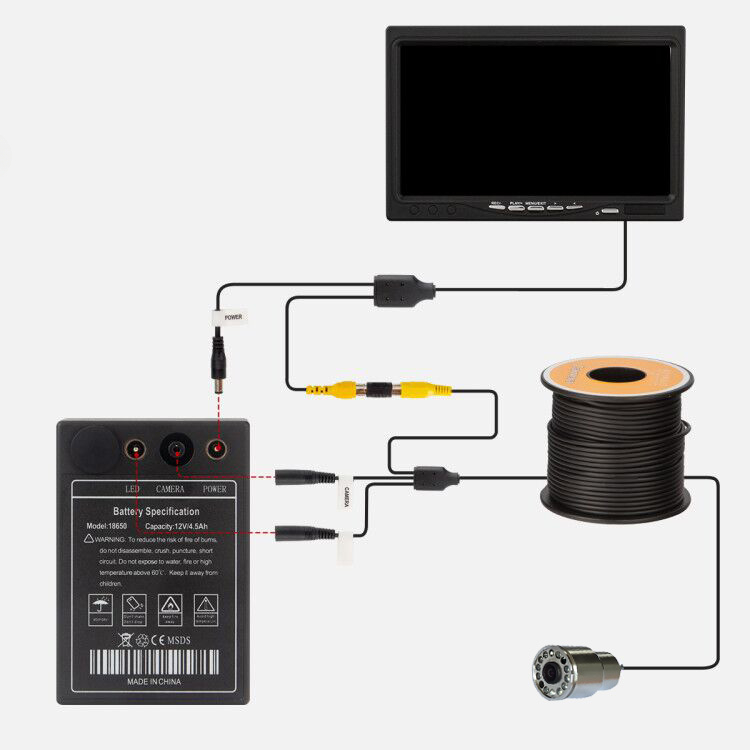 IP68 كامل مقاوم للماء 12 المصا - مراجعة Fish Finder Case وسعره
