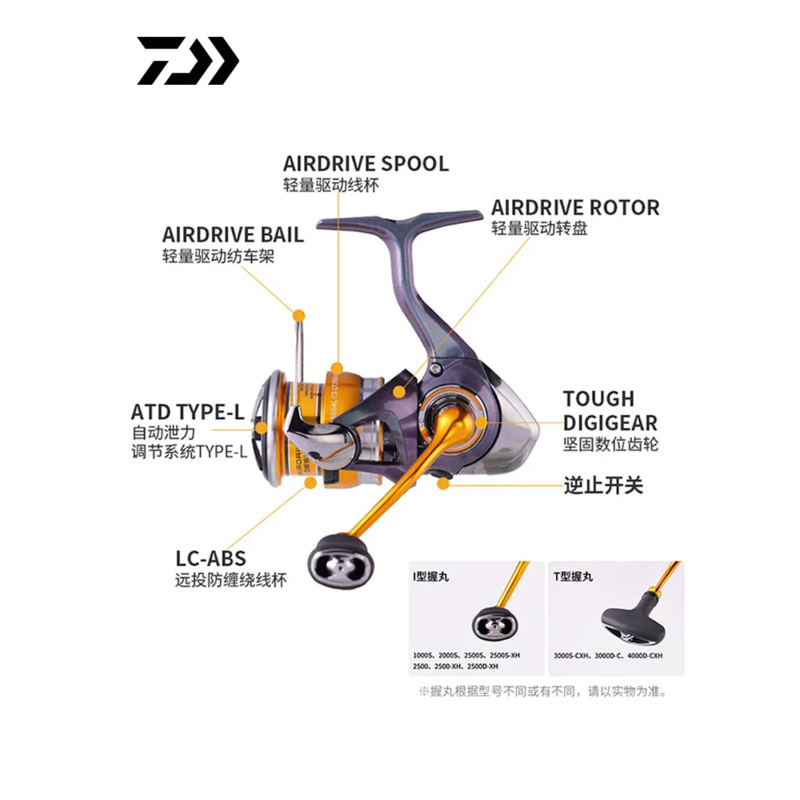 دايوا-ريغال CS LT بكرة صيد ، ص - مراجعة Daiwa Reel Fuego وسعره