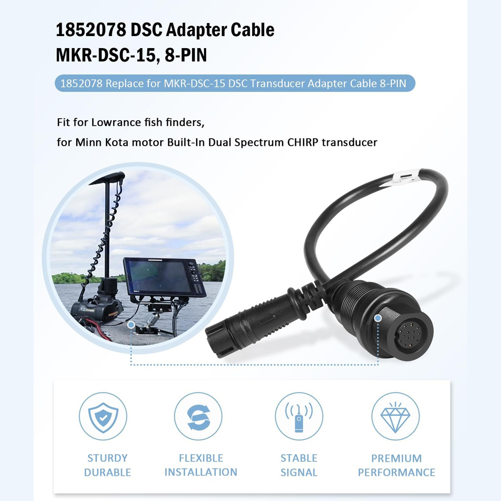 استبدل كابل محول جهاز الاستشعا - مراجعة Fish Finder Cable وسعره